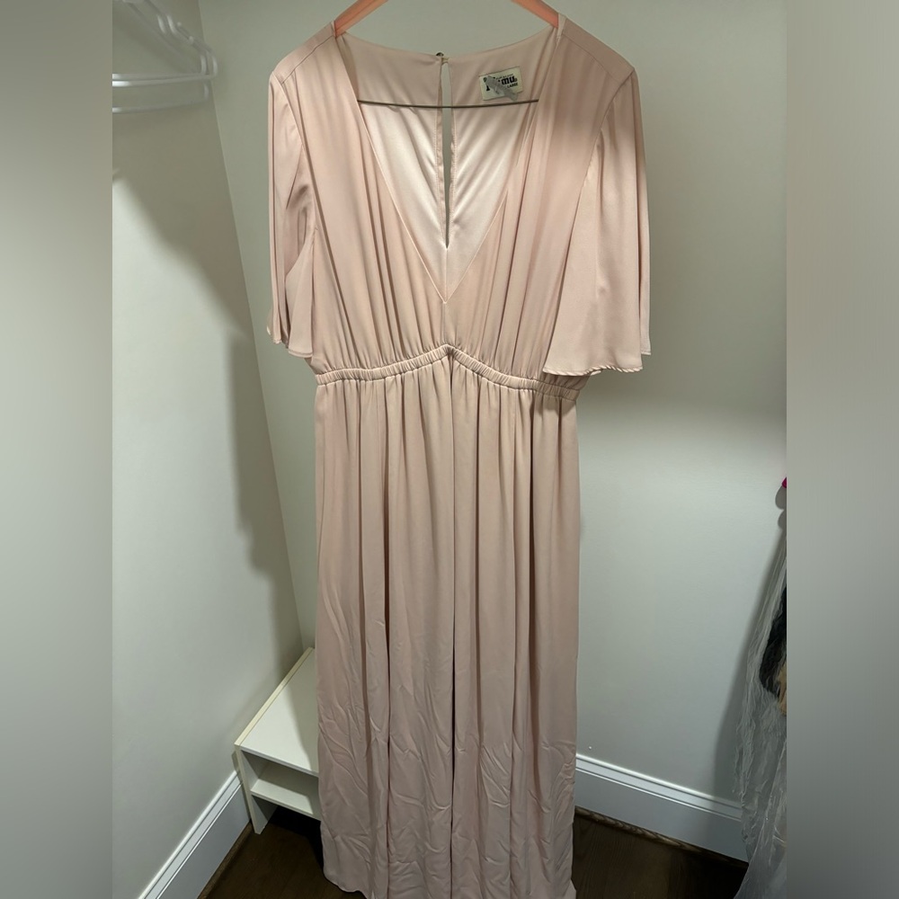 Show Me Your Mumu long pale pink dress. Size XL.